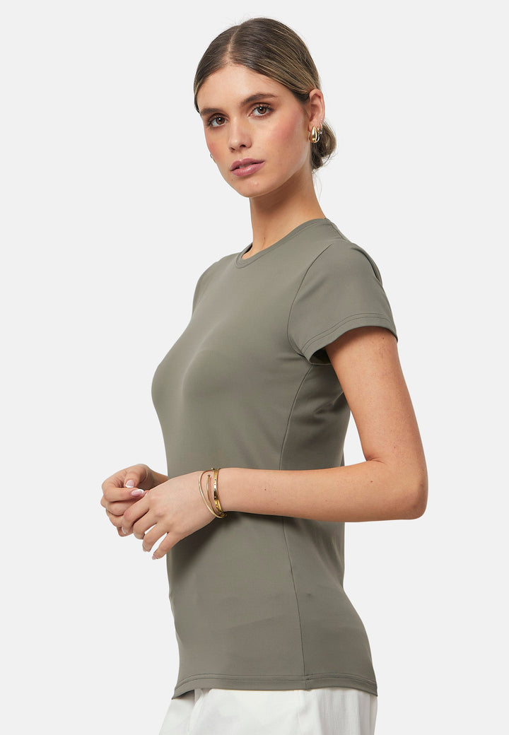Our best-selling take on a classic tee. Luxe stretch jersey and a neat round neck make this one of our most revered essentials.