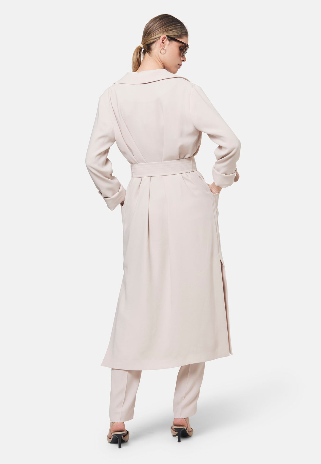 Lydiah Natural Pearl Duster Coat
