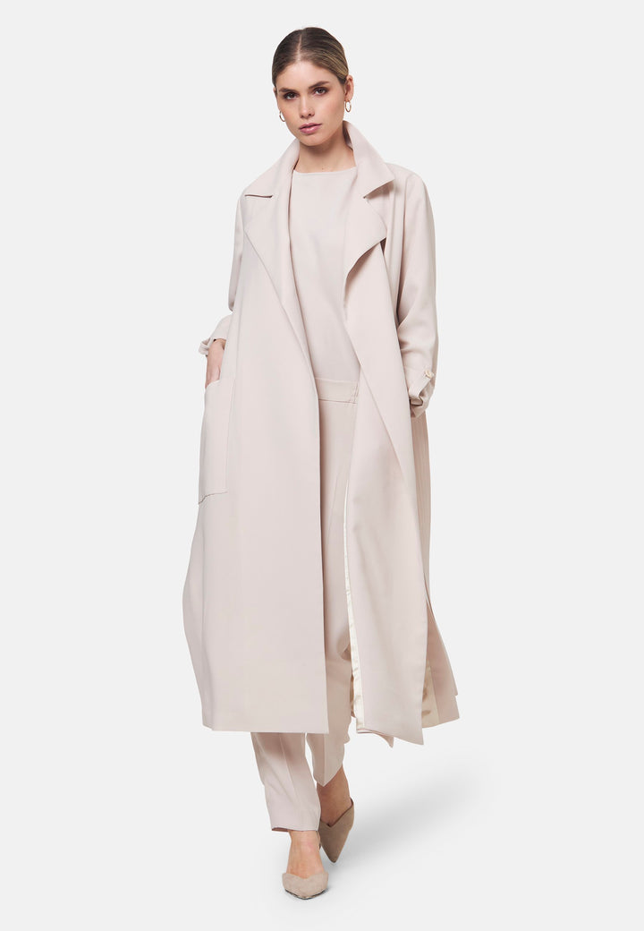 Lydiah Natural Pearl Duster Coat