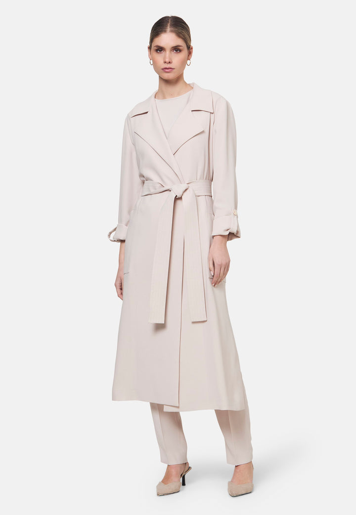 Lydiah Natural Pearl Duster Coat