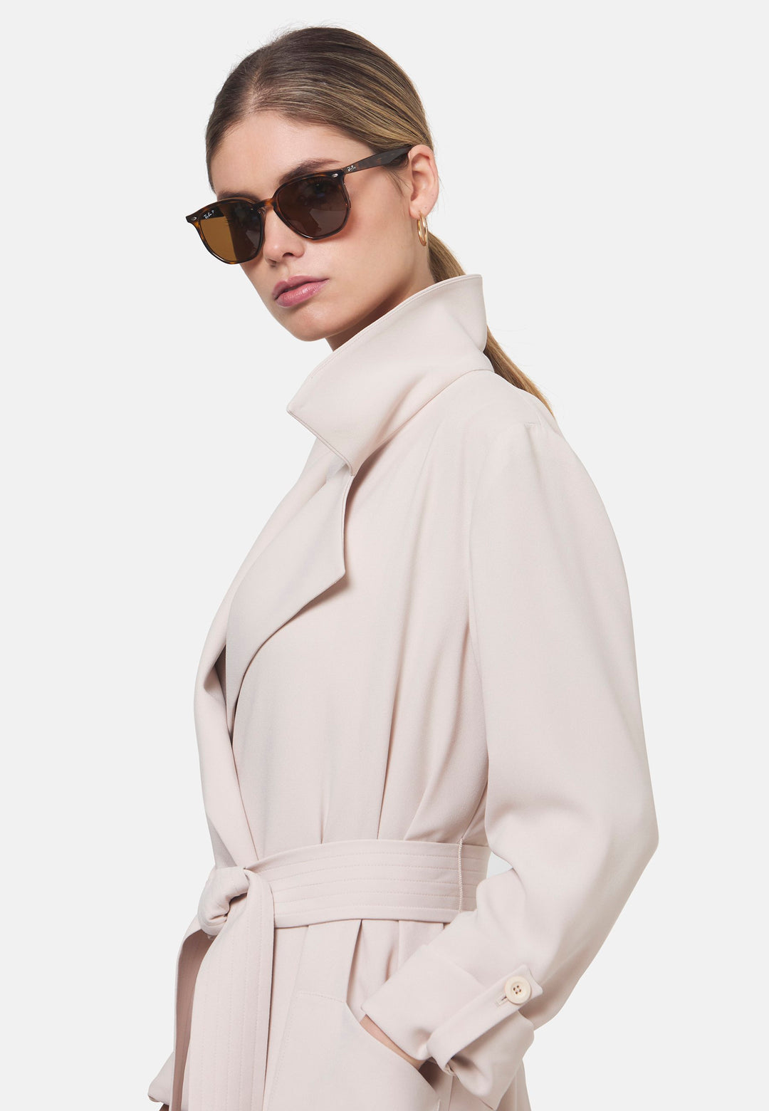 Lydiah Natural Pearl Duster Coat