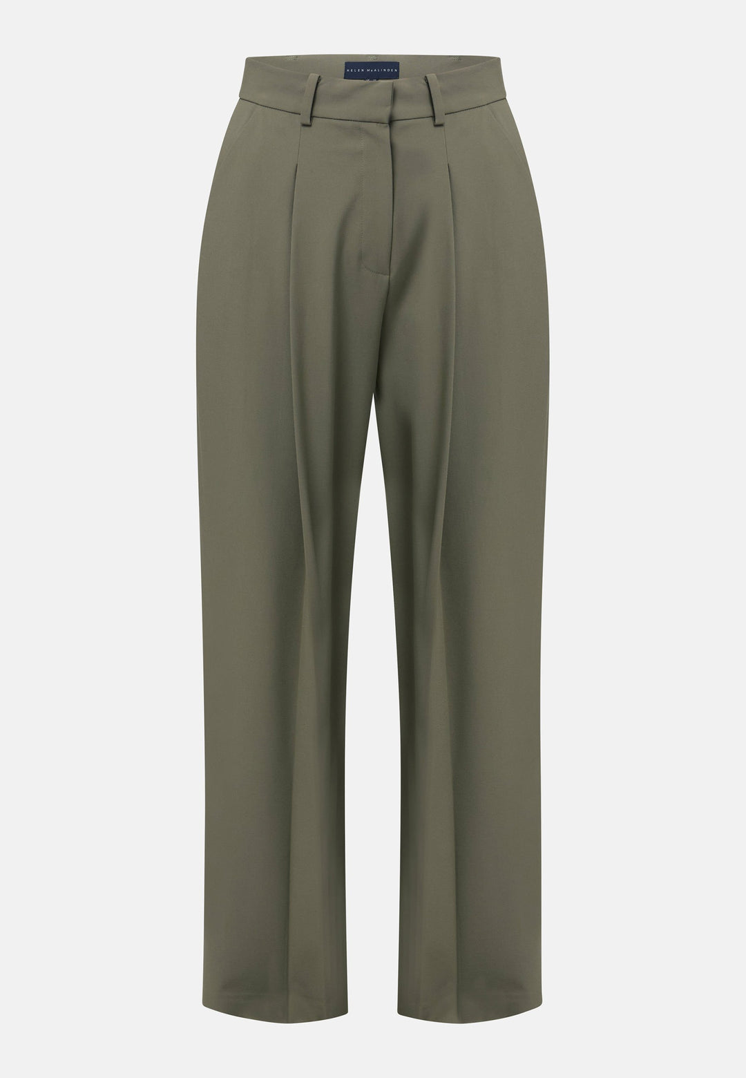 Elevate your wardrobe with the olive Lyra trousers. Designed for both comfort and style, they feature a relaxed wide-leg fit with a pleated front, offering a timeless and versatile look suitable for both professional and casual settings. Pair with a simple tee and the matching Cassie Jacket, for a sophisticated outfit.