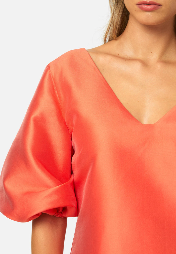 Maya Terracotta Orange Dress