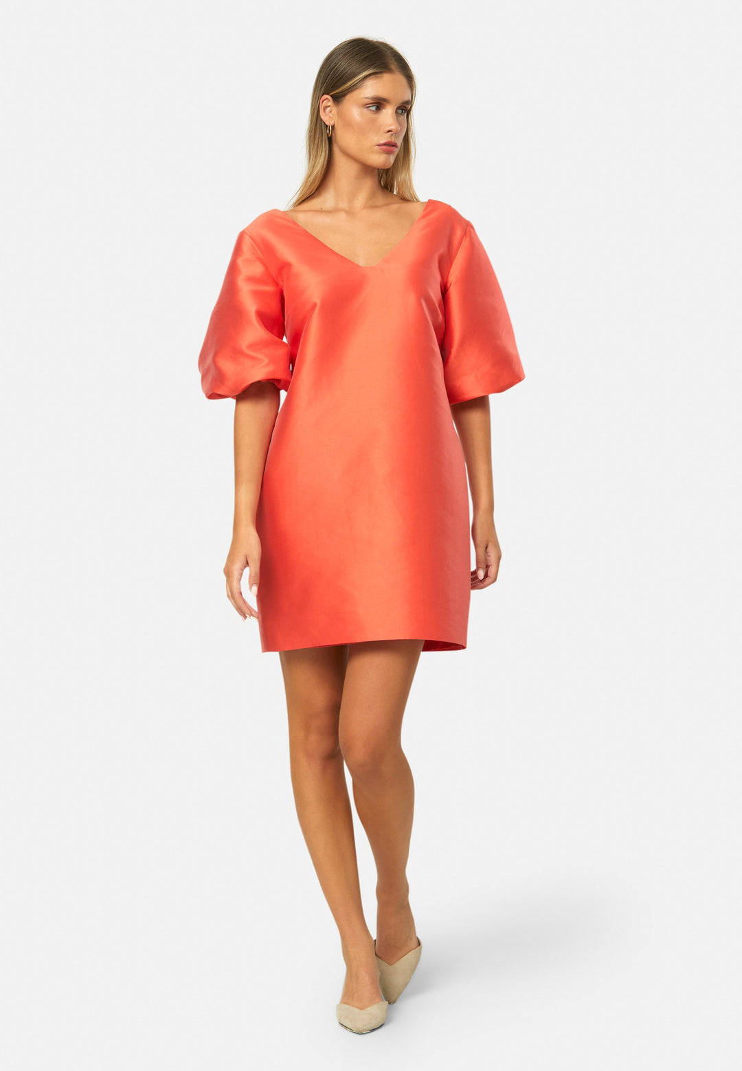 Maya Terracotta Orange Dress