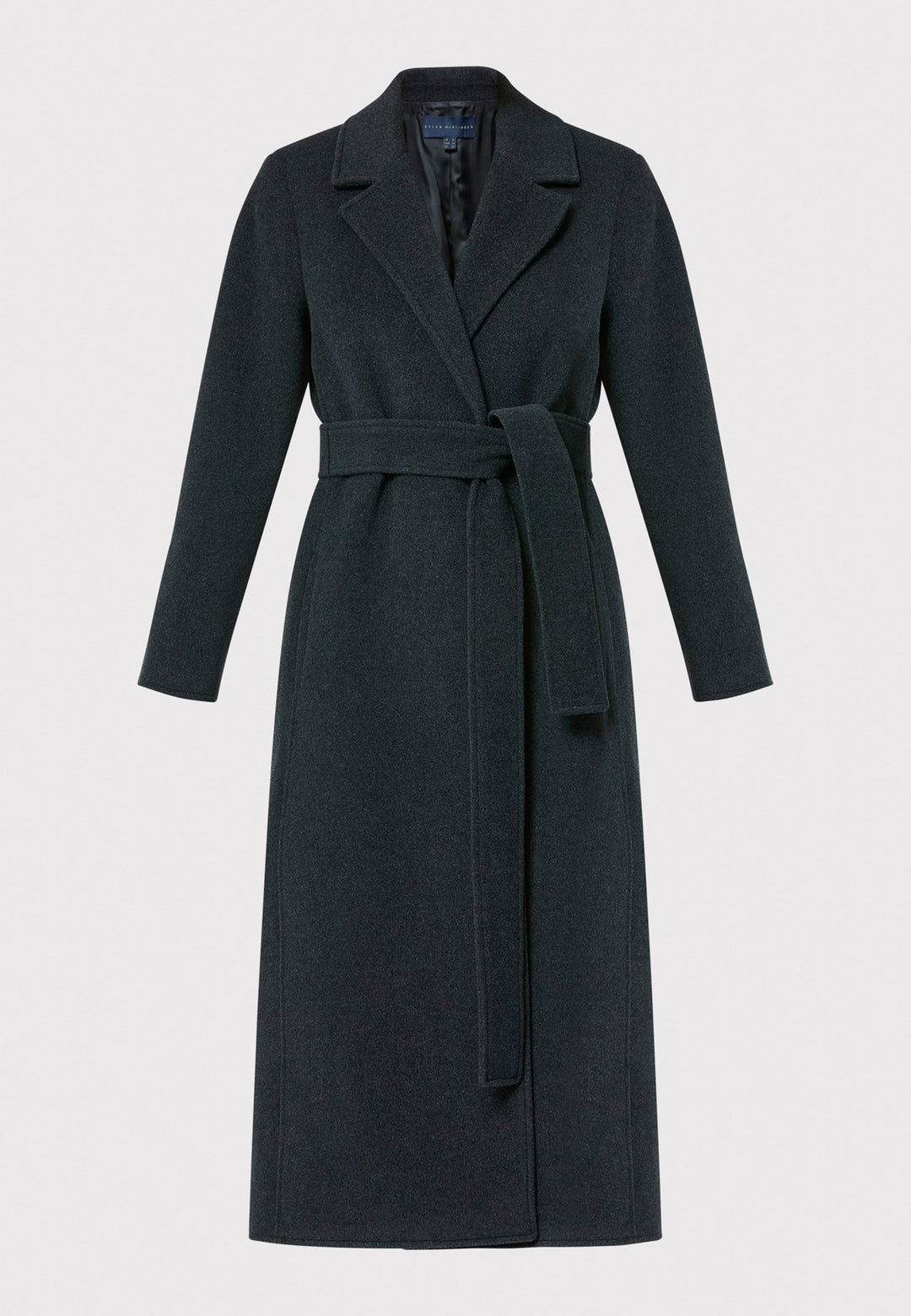 The Mikaela Charcoal Grey Coat, crafted from a luxurious blend of wool and cashmere, offers both style and versatility. This long duster coat features a classic collar and revere, button closure and practical side seam slits. Wear it straight for a relaxed silhouette, or cinch the waist with the matching self-fabric belt for a more defined shape. Complete with side seam pockets, this coat is a refined addition to your outerwear collection.