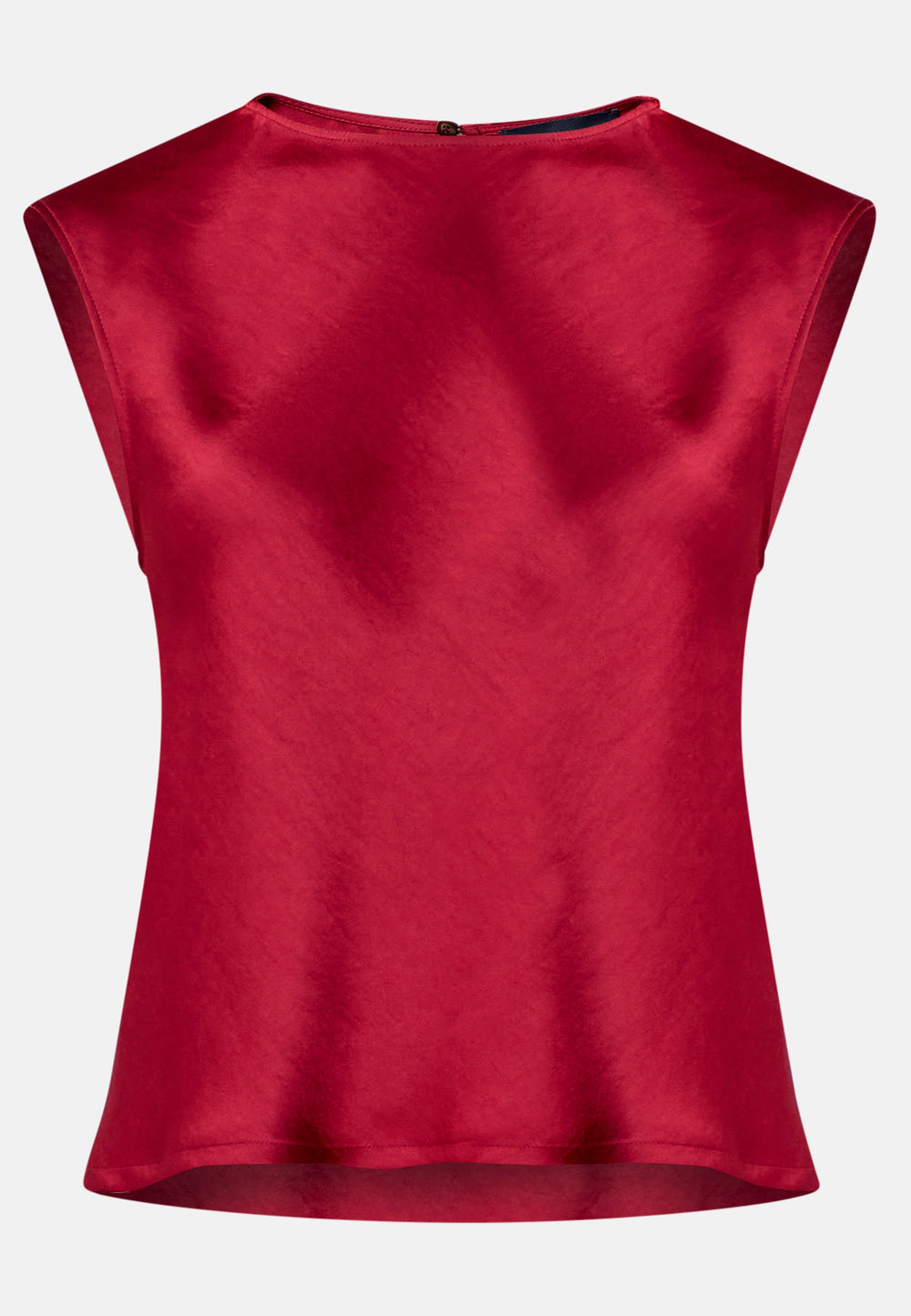 Nicki Ruby Red Satin Top