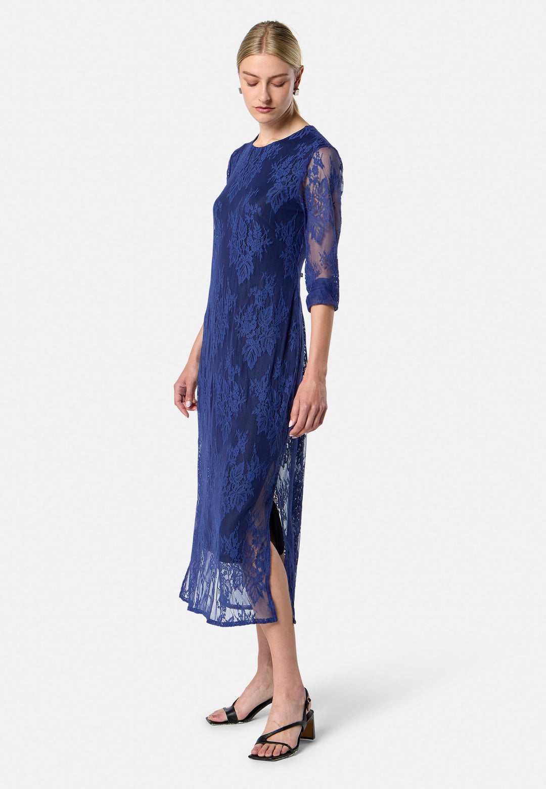 Nova Ink Blue Lace Dress