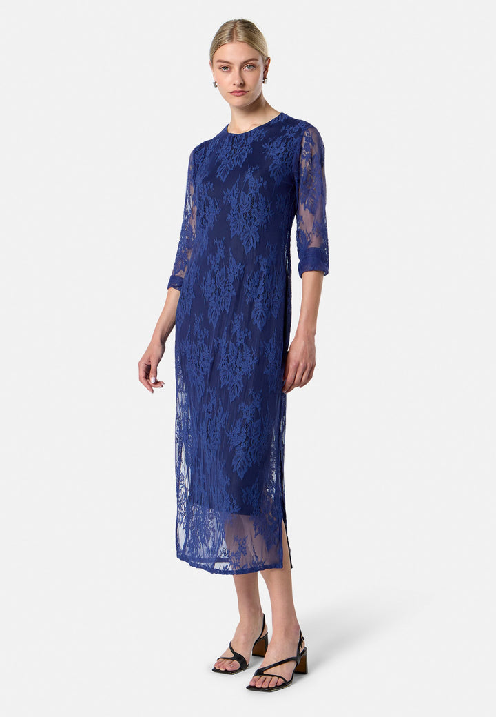 Nova Ink Blue Lace Dress