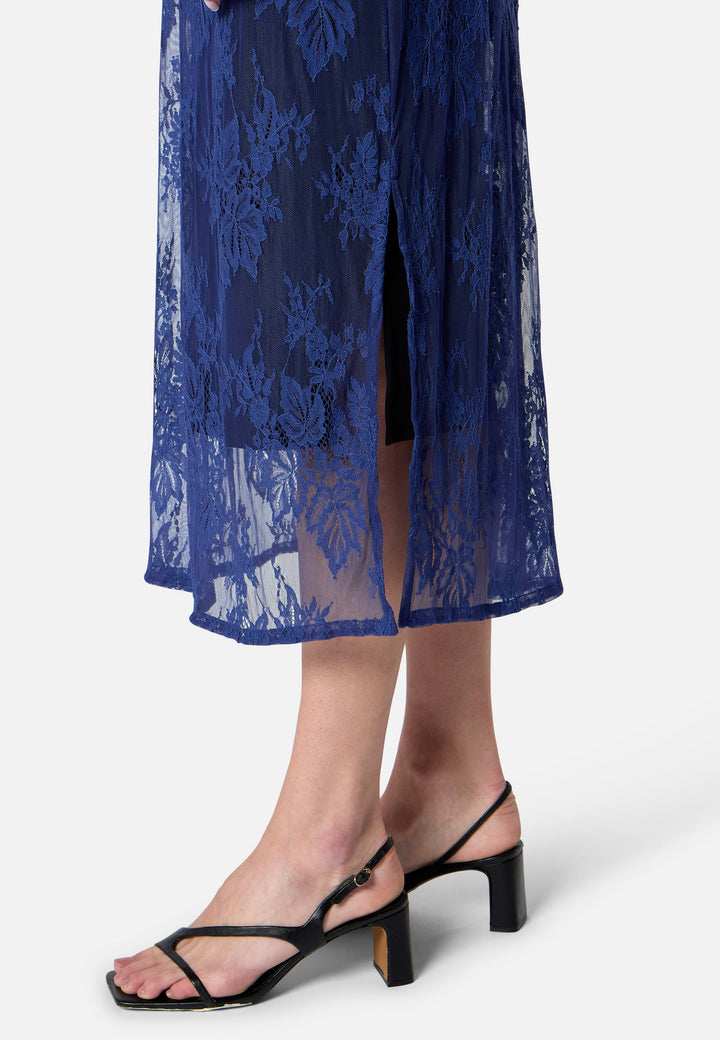 Nova Ink Blue Lace Dress