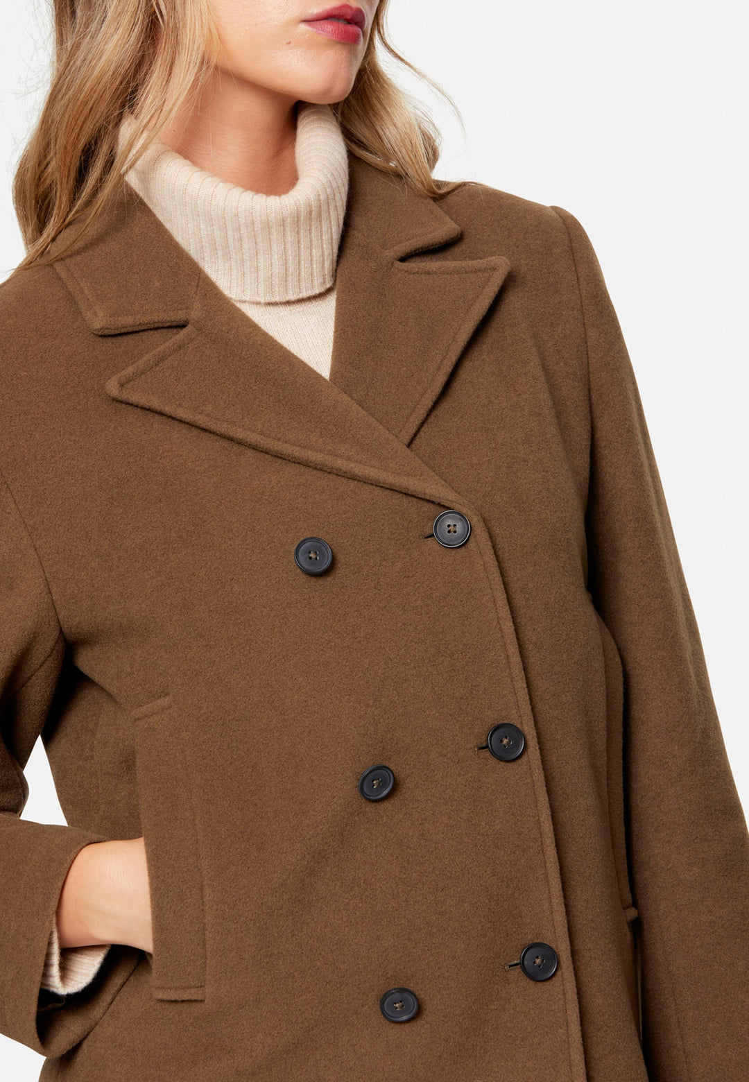 Penelope Soft Umber Peacoat