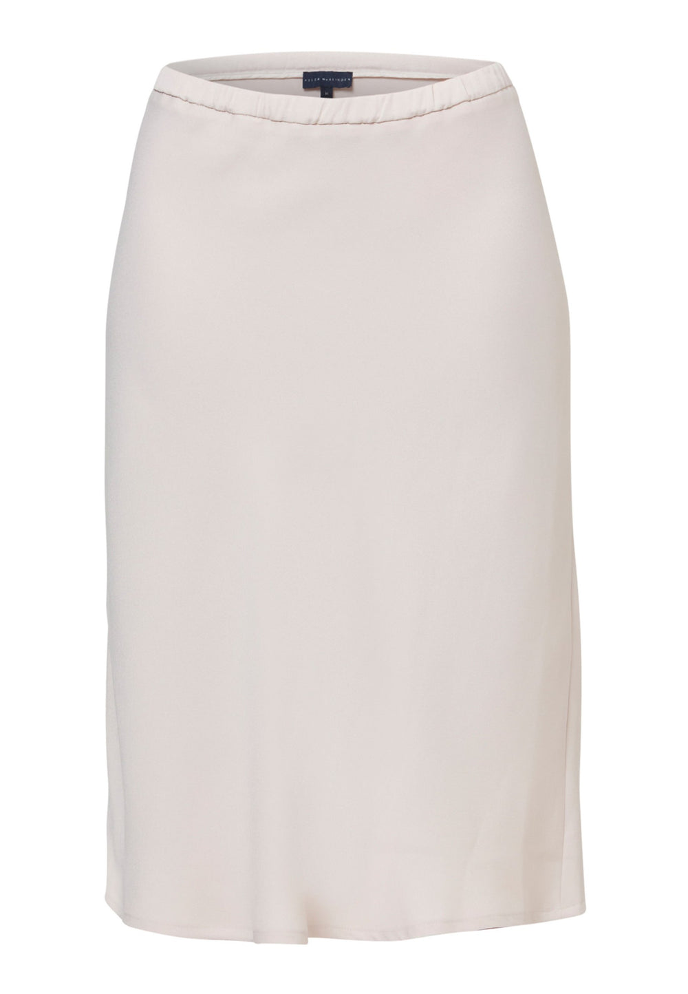 Woman wearing natural pearl dress