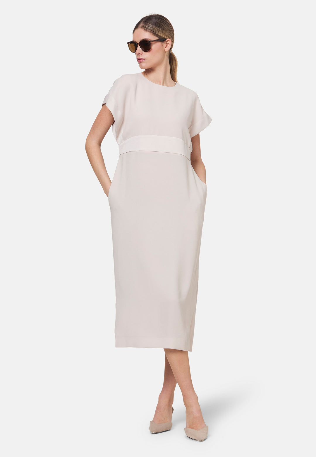 Shiv Natural Pearl Dress