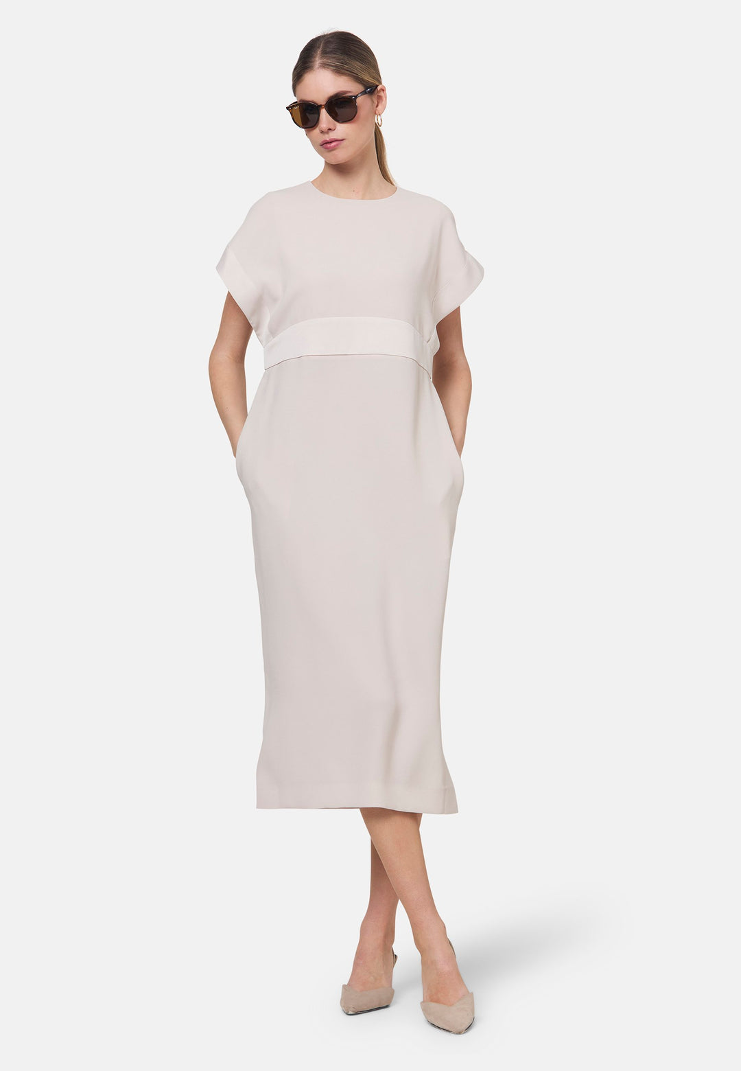 Shiv Natural Pearl Dress