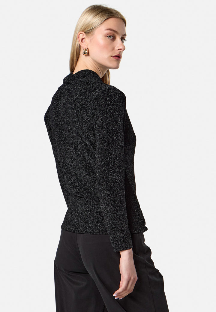 Teagan Black Shimmer Top