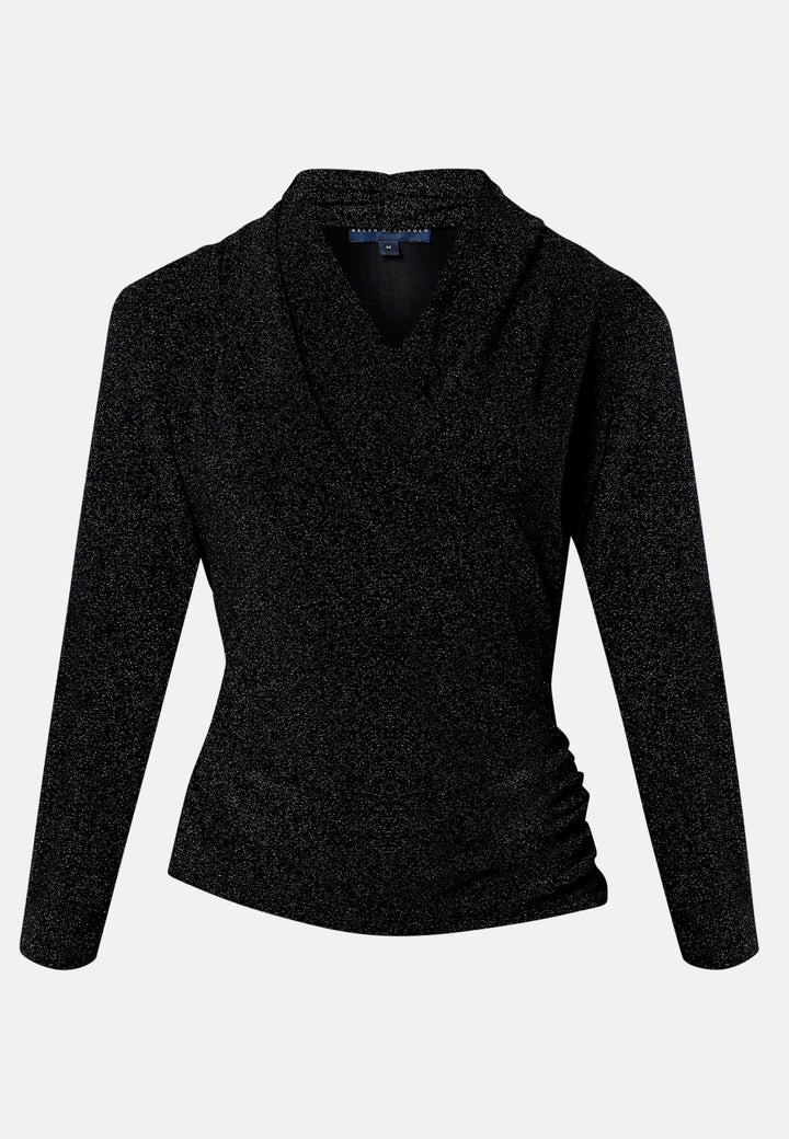 Teagan Black Shimmer Top