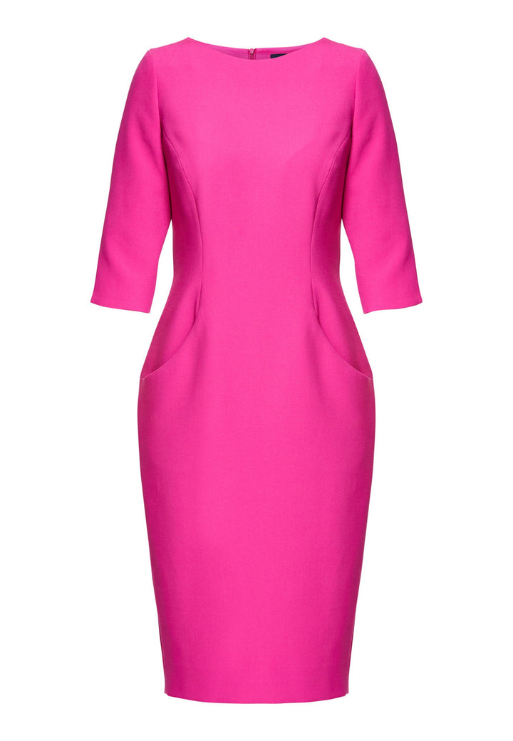 pink pencil odycon dress