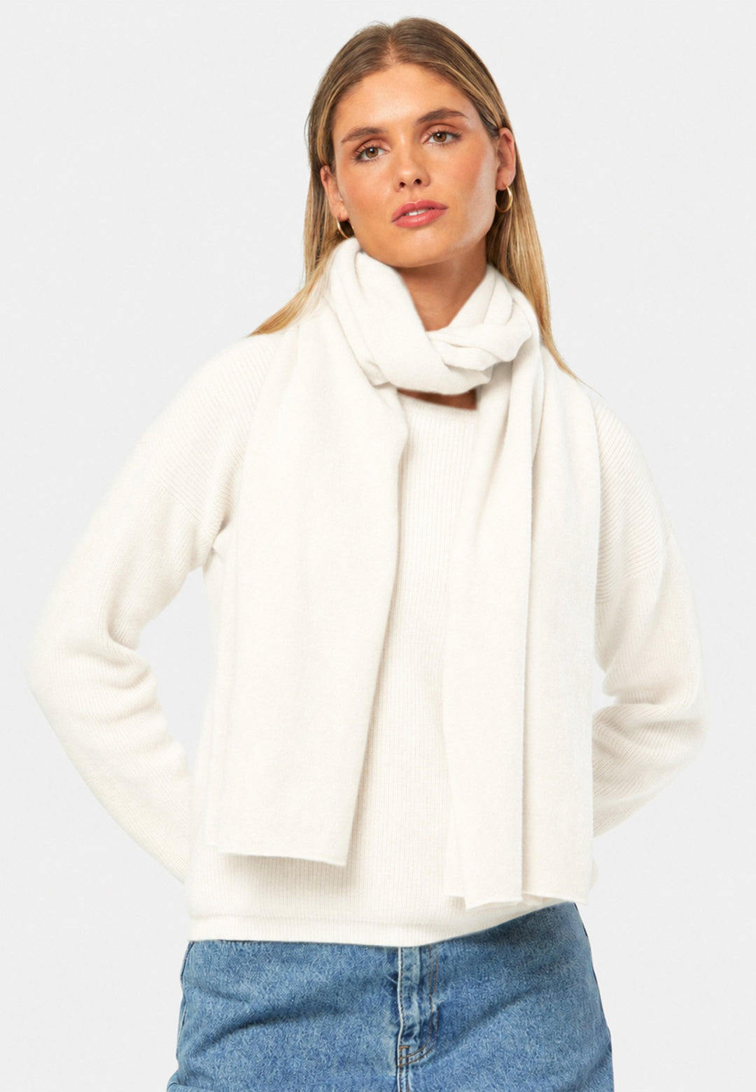 Winter White Travel Wrap