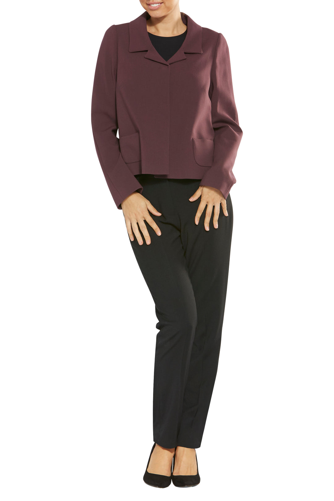 Evelynn Burgundy Jacket
