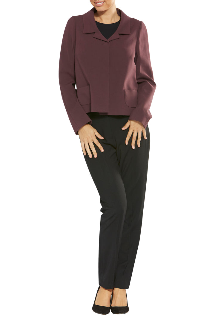 Evelynn Burgundy Jacket