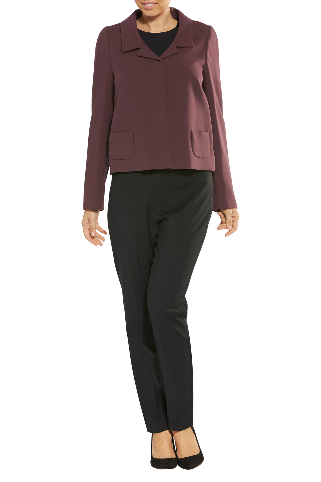 Evelynn Burgundy Jacket