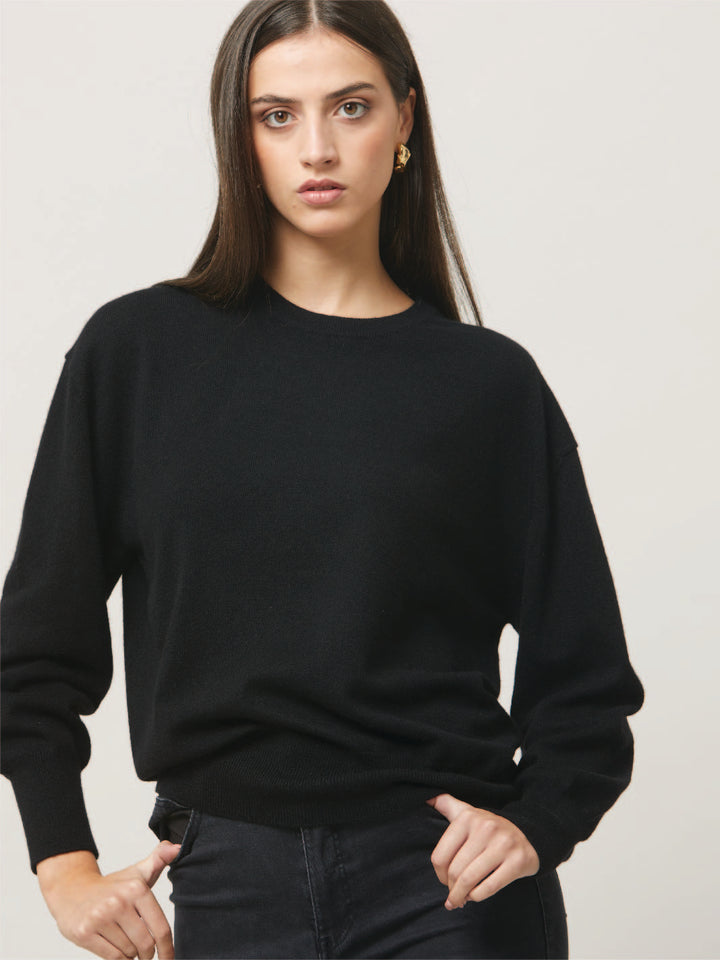 Carly Black Cashmere Sweater