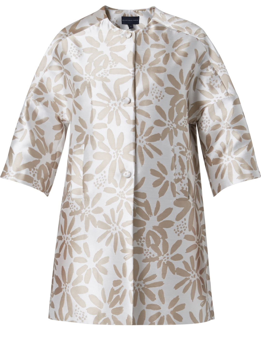 Jackie Floral Jacquard Coat