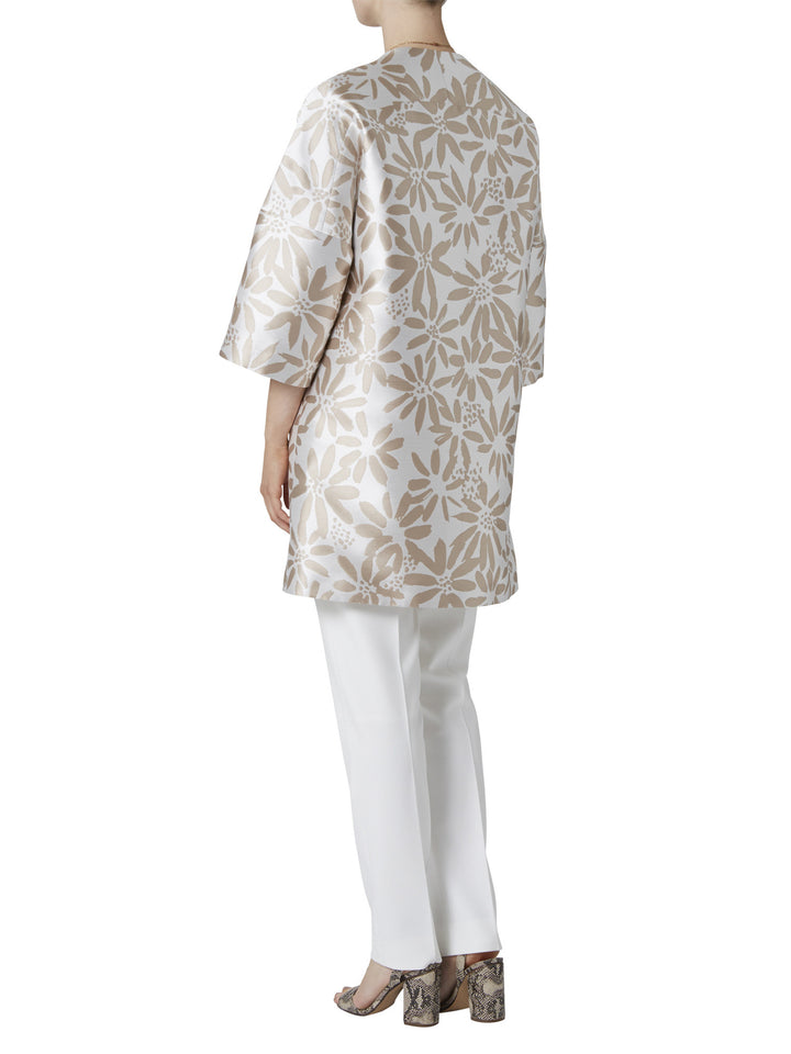 Jackie Floral Jacquard Coat