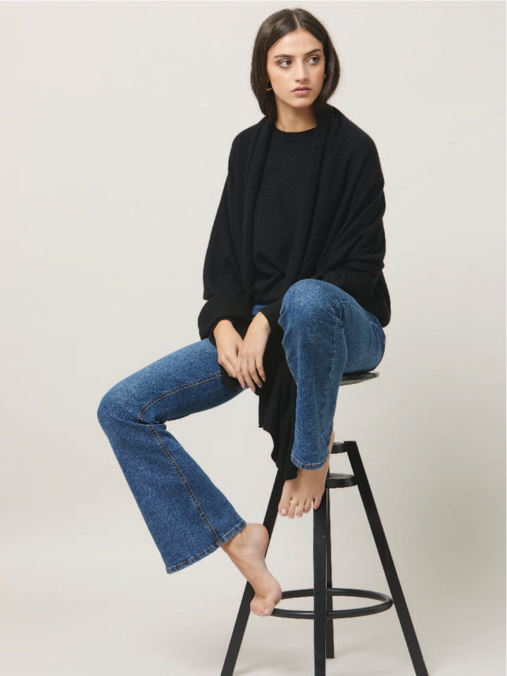 Carly Black Cashmere Sweater