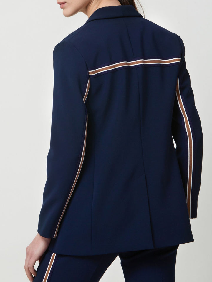 Jade French Navy Stripe Jacket
