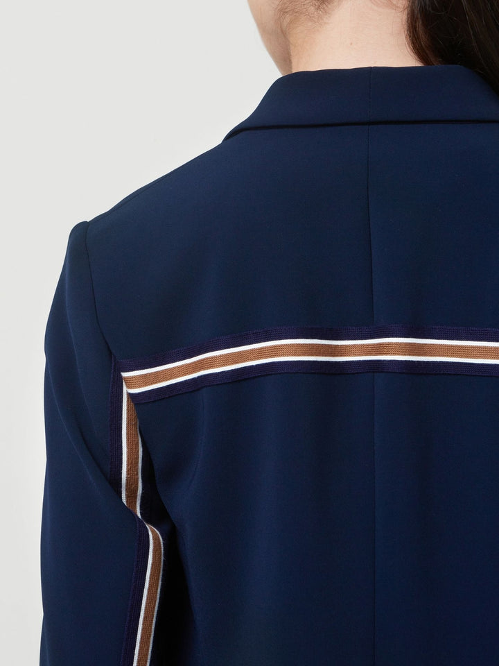 Jade French Navy Stripe Jacket