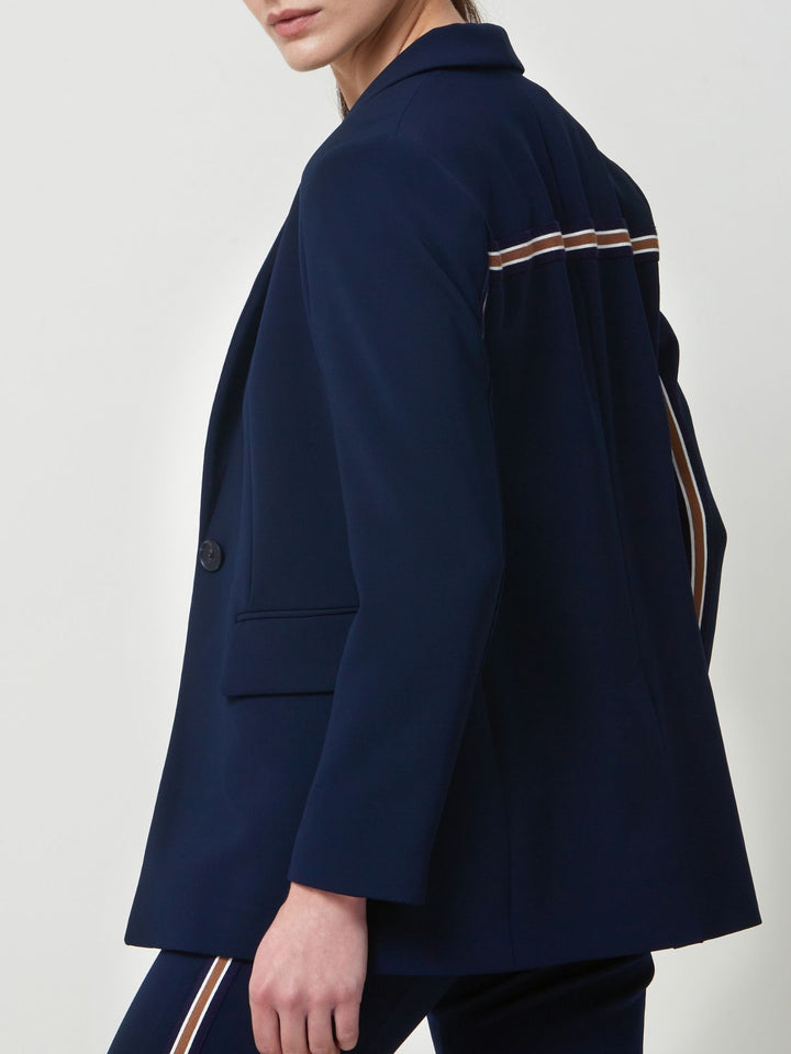 Jade French Navy Stripe Jacket