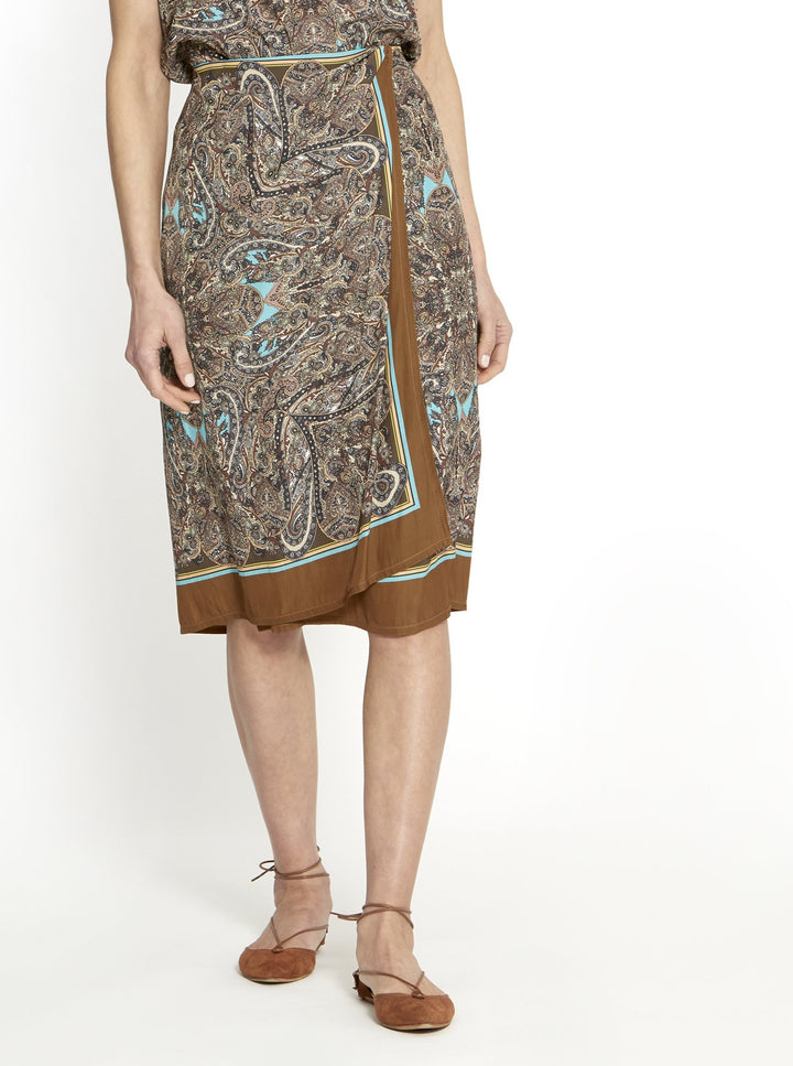 Wrap Paisley Skirt