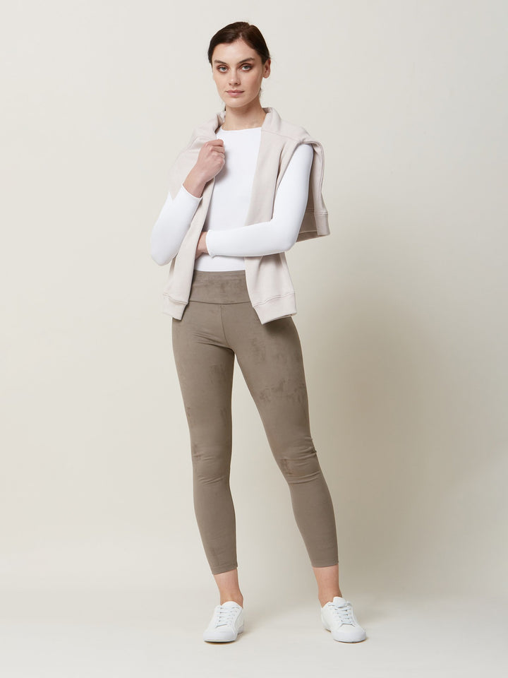 Belle Taupe Suede Legging