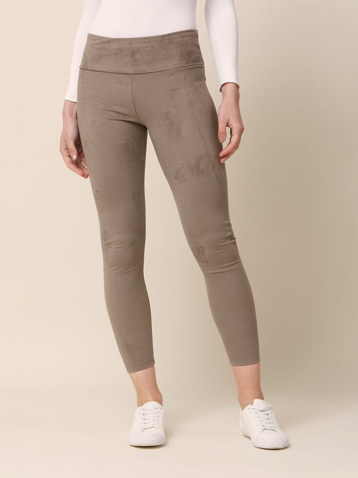 Belle Taupe Suede Legging