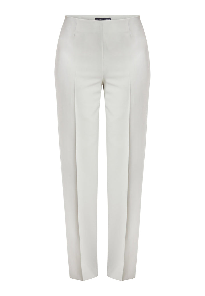 Investment-worthy, easy-fitting flat front pant. Relaxed straight leg crafted in a fluid tricotine. A wardrobe staple and HMcA classic. This fabric is made with a hint of elastane to ensure comfort and ease of movement. Shown here in a sophisticated neutral. Pair with a simple tee for workwear appeal or elevate your look with the coordinating blazer.