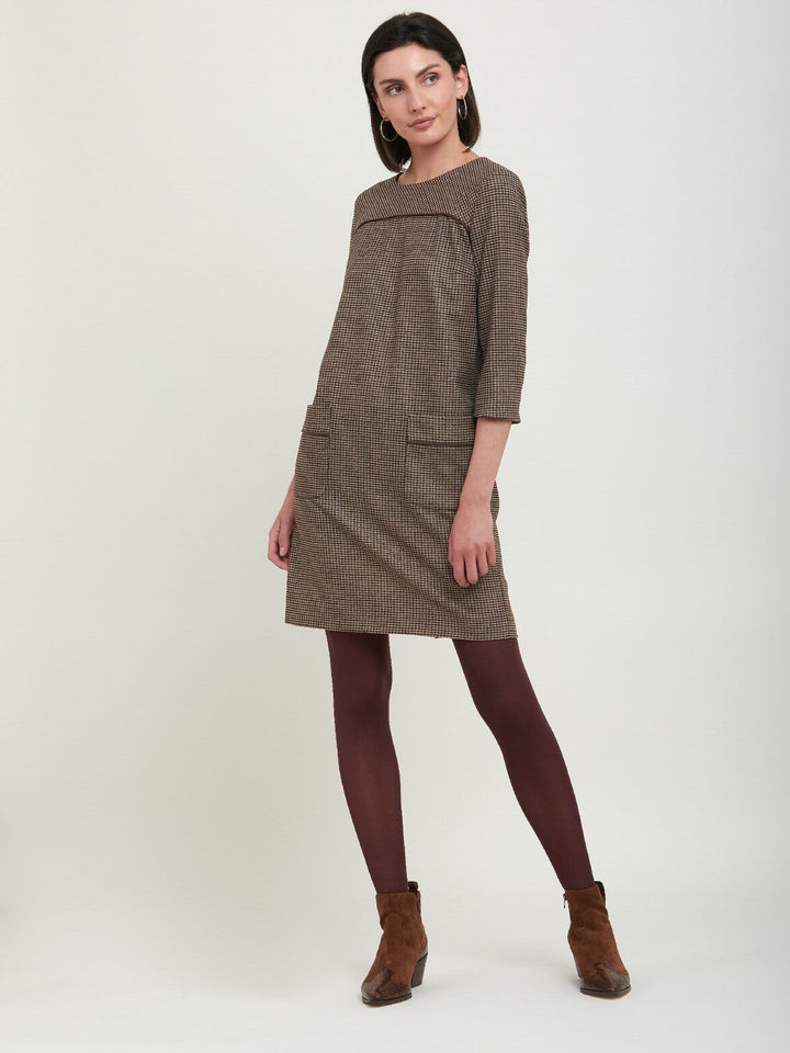 Cilla Micro Check Dress