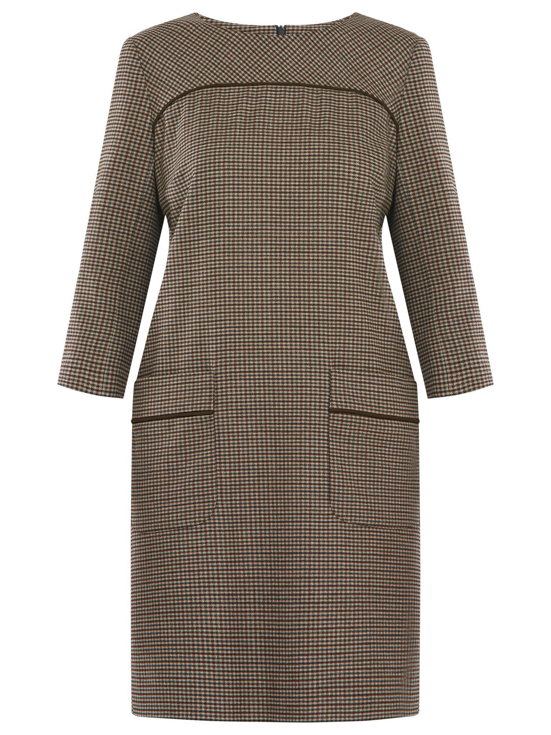 Cilla shift dress in our soft handle micro check