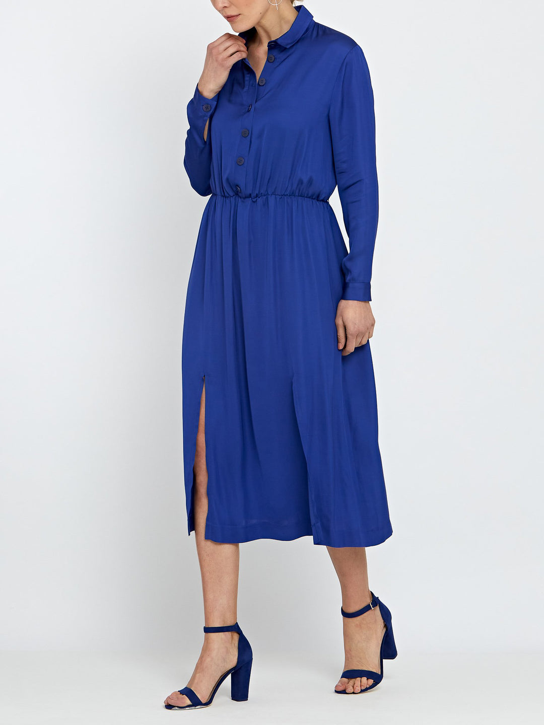 Rosie Blue Satin Dress