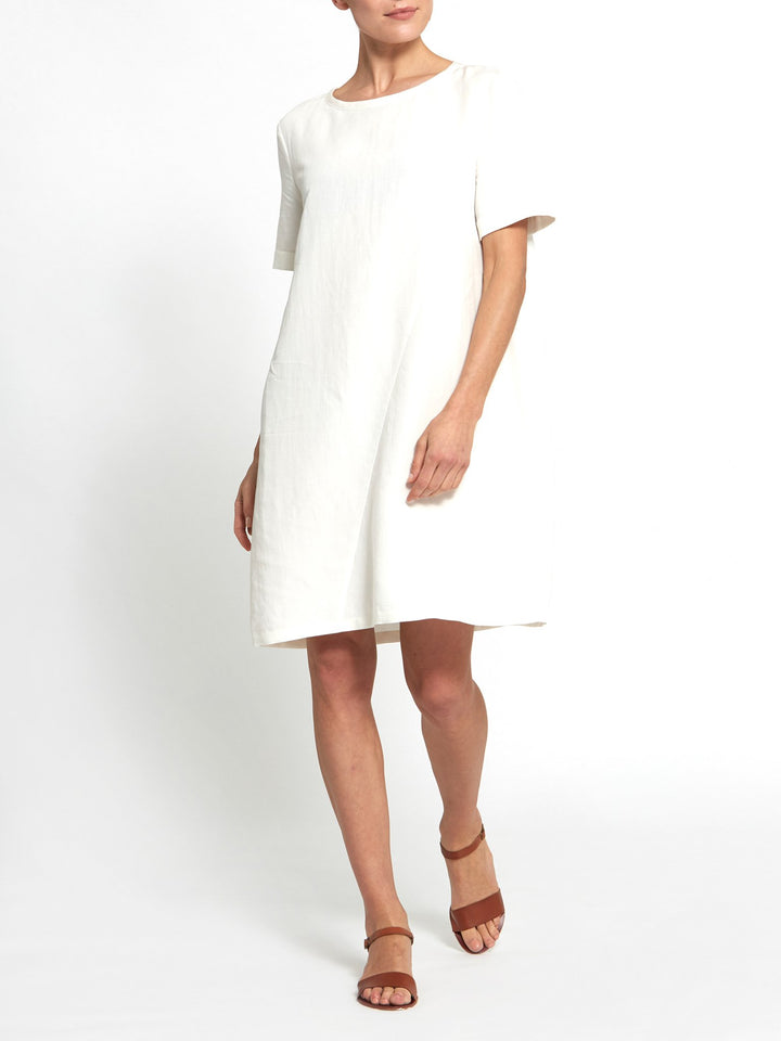 Anna White Linen Tunic