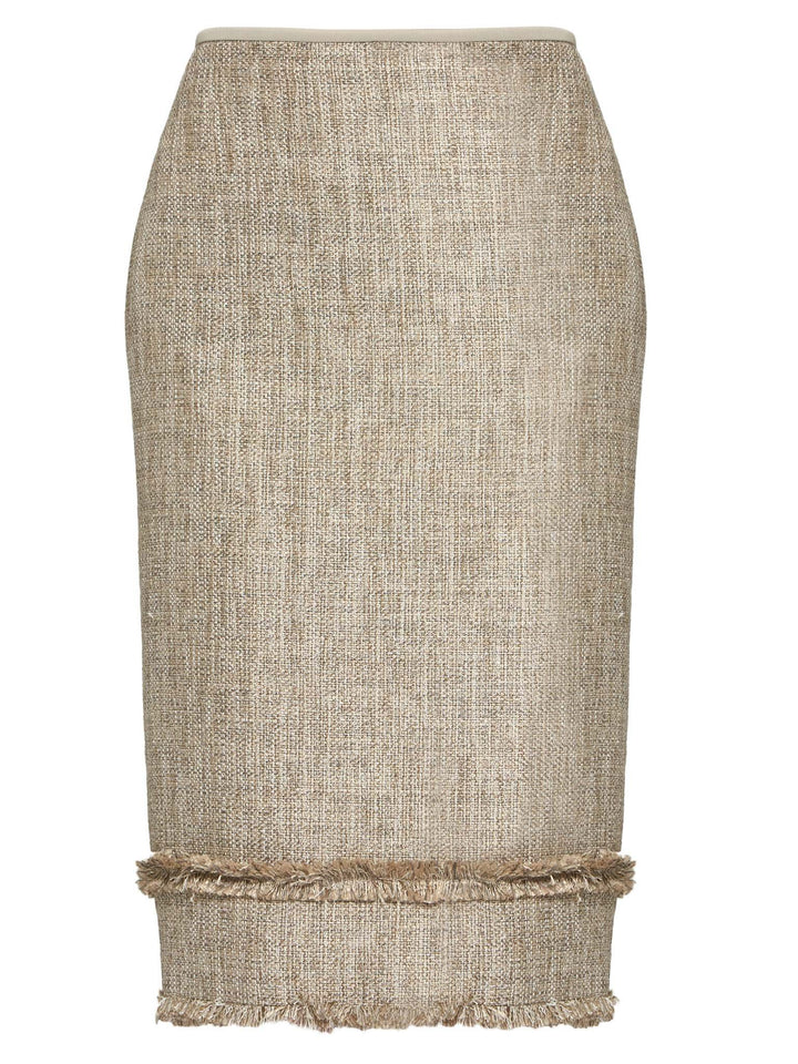 Joan Gold Boucle Skirt
