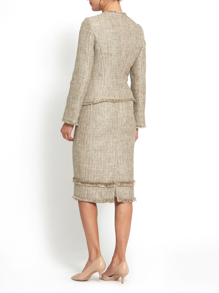 Joan Gold Boucle Skirt