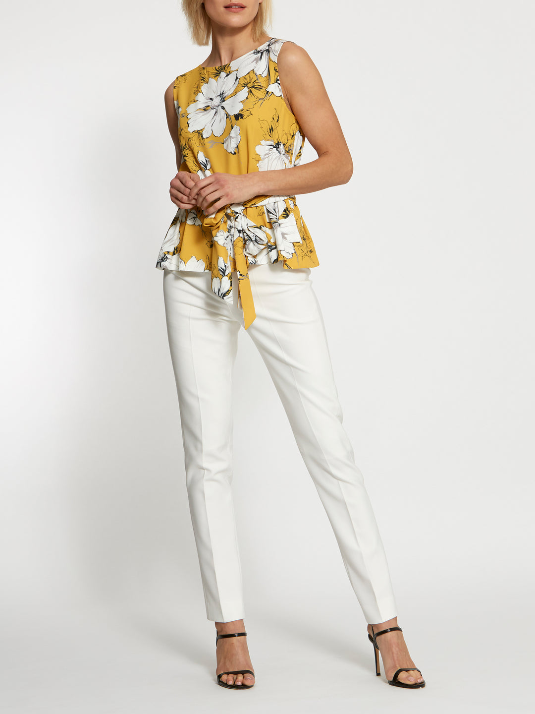 Jill Off-White Trousers