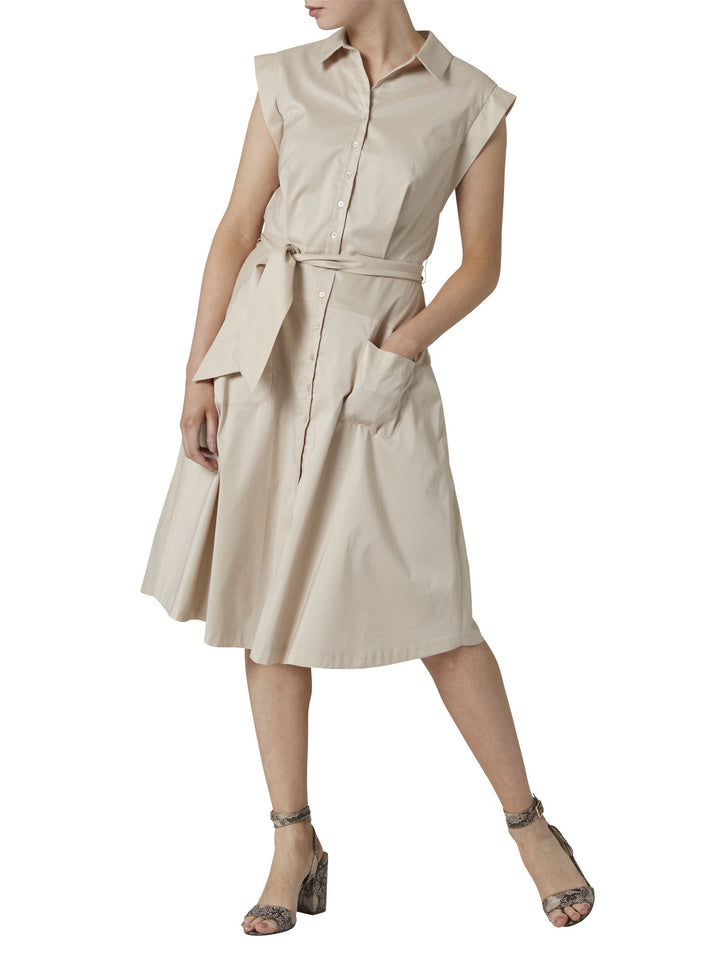 Olivia Beige Dress