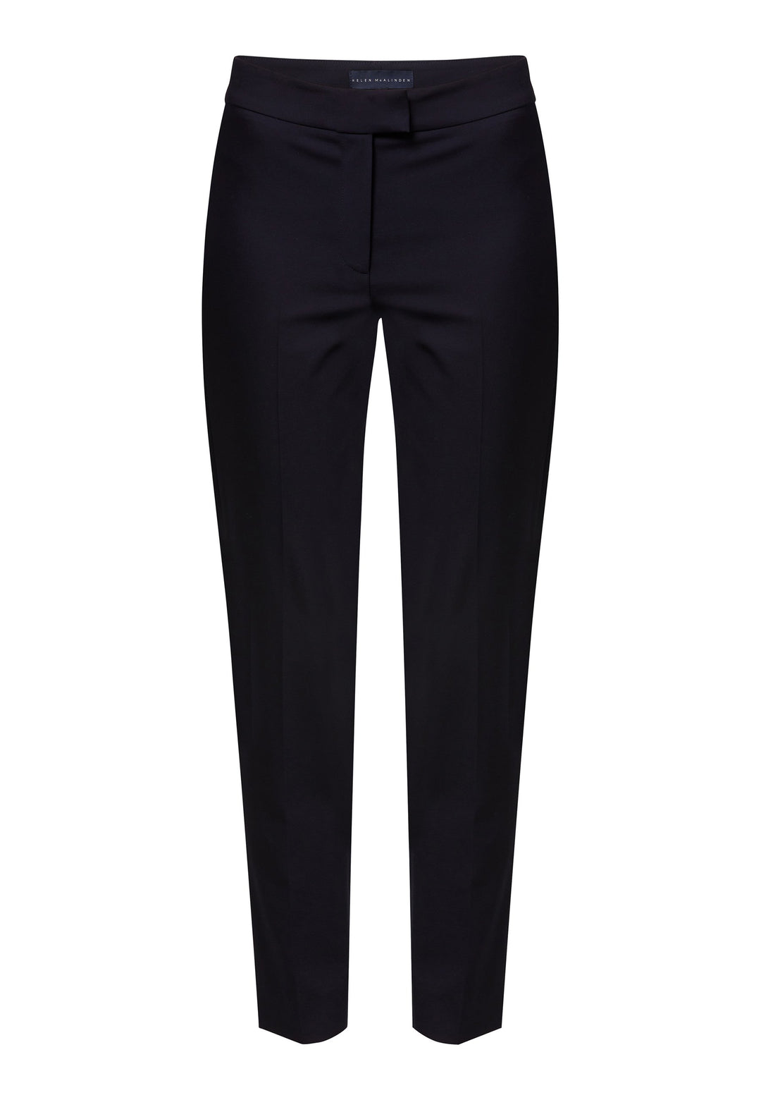 Investment-worthy, neat narrow-leg trouser with a hint of stretch. A wardrobe staple and HMcA classic. This fabric is made with a hint of elastane to ensure comfort and ease of movement. Shown here in a sophisticated dark navy. Pair with a simple tee for workwear appeal or elevate your look with the coordinating blazer.
