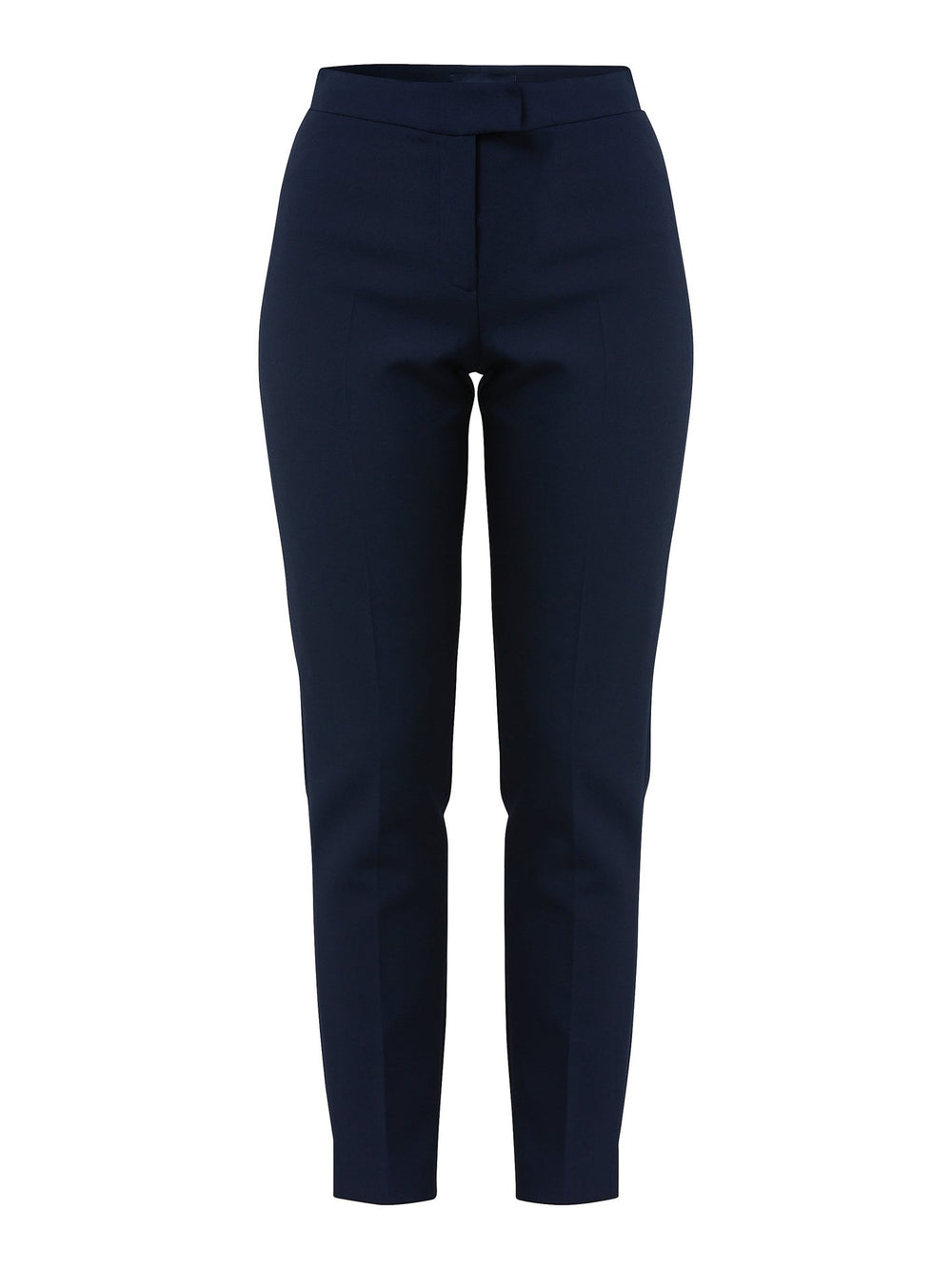 Jill makes a triumphant return! These narrow leg trousers are a must-have for investment-worthy style, providing a sleek and impeccably tailored silhouette. Made with a touch of stretch, they offer not only a polished look but also enhanced comfort. With an ankle-grazing length, a fly front, and a clean flat front that sits naturally on the waist, these trousers exude sophistication.