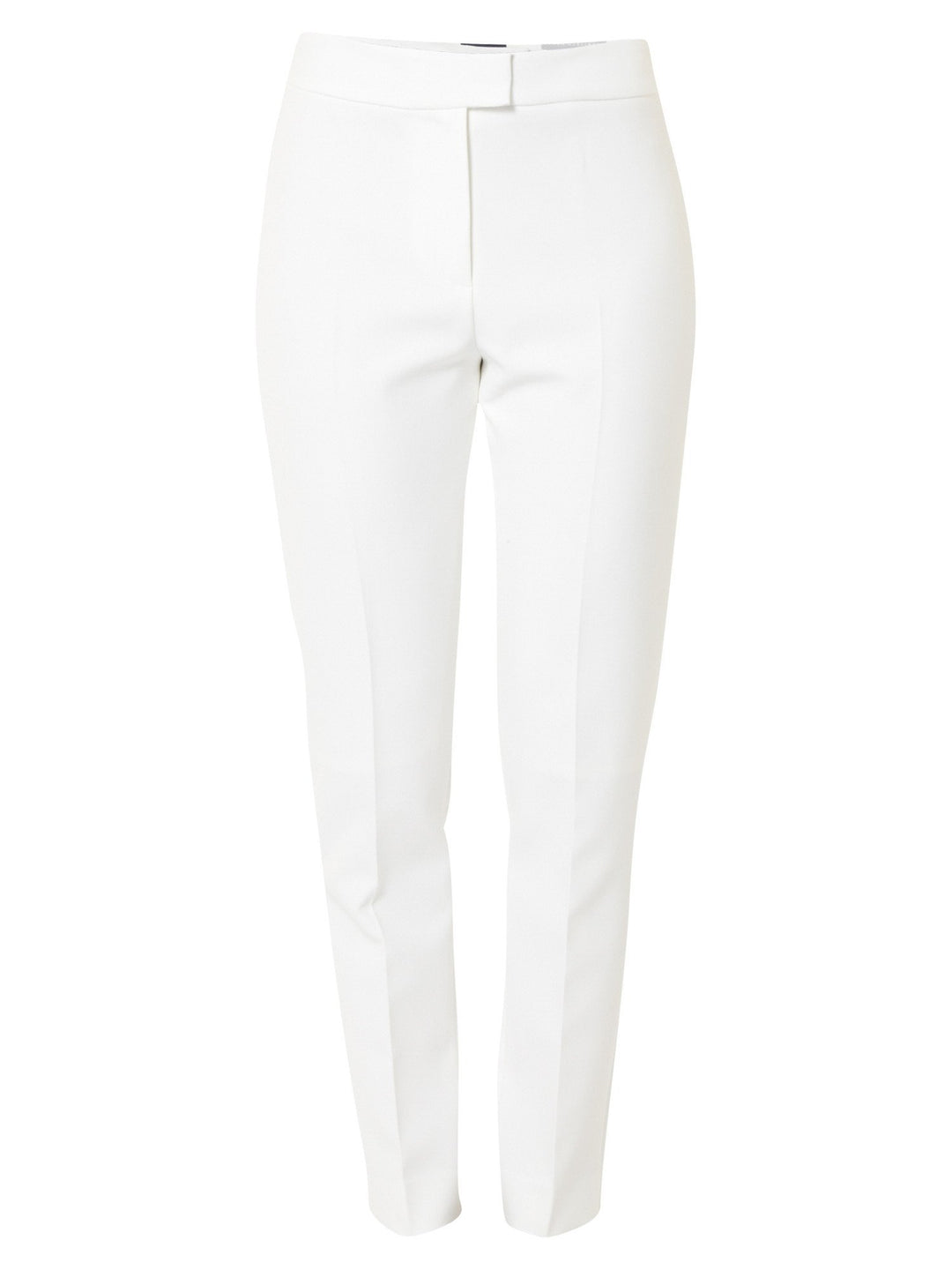  Investment-worthy, neat narrow-leg trouser with a hint of stretch. A wardrobe staple and HMcA classic, here in optical white.