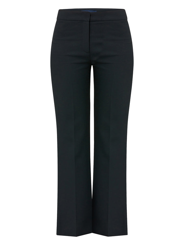 Kelly, an iconic black flared pant. crafted in sustainable double crepe with a hint of stretch. Revisit the 70's for this season’s game-changing look. Flares are sophisticated, comfortable & leg-lengthening. Guaranteed to flatter the form & never far from fashion’s front line.