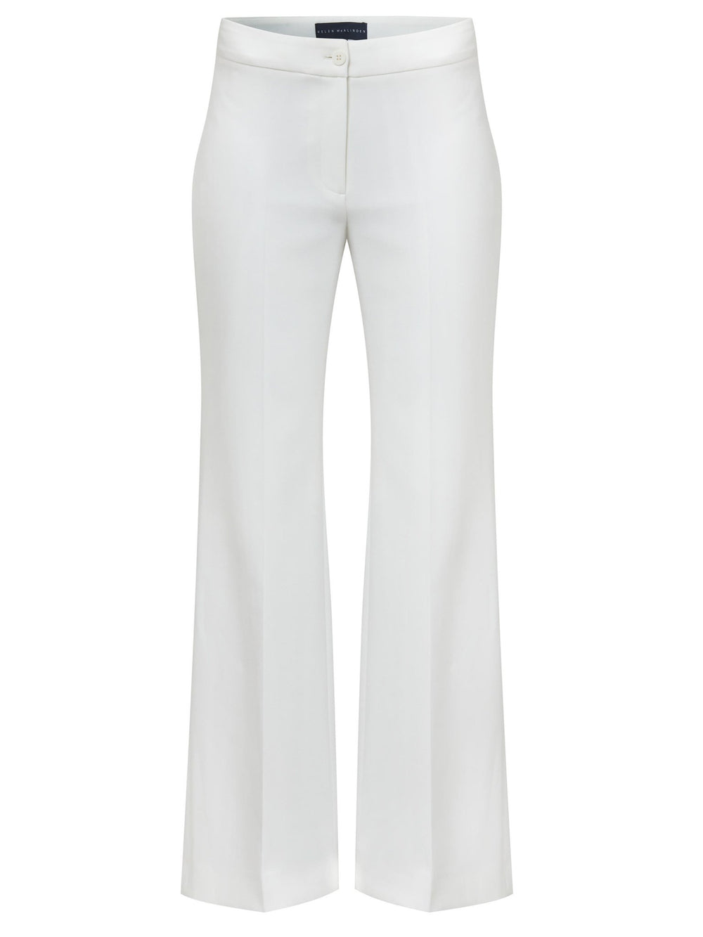Kelly, an iconic white flare pant. Crafted in sustainable double crepe with a hint of stretch. Revisit the 70's for this season’s game-changing look. Flares are sophisticated, comfortable & leg-lengthening. Guaranteed to flatter the form & never far from fashion’s front line.