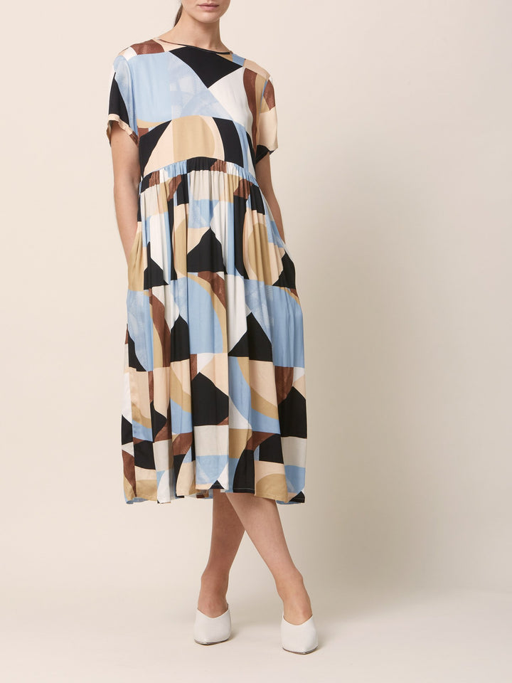Louise Modern Geo Print Dress