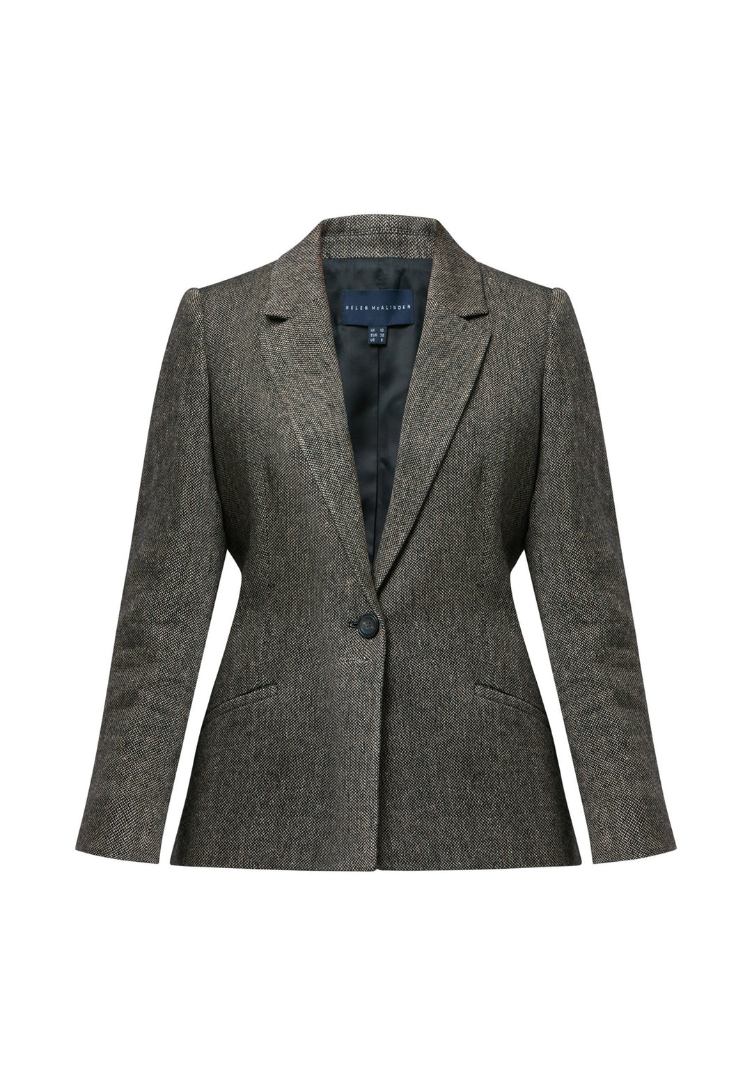 Step into timeless sophistication with the Marlowe Tweed Jacket. Meticulously crafted from a refined blend of black and cream tweed, this exquisite garment showcases an tidy collar and revere, complemented by a triple button fastening. Its flawless tailoring and meticulous attention to every aspect make it a chic selection that effortlessly enhances your wardrobe. 